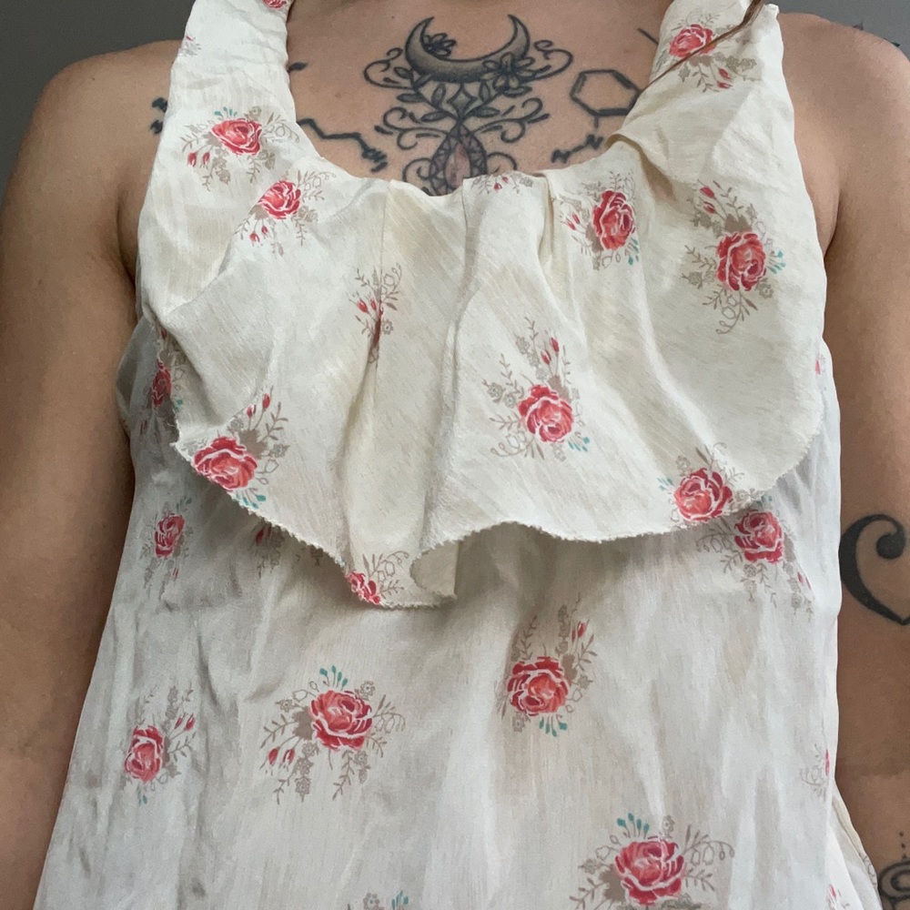 Floral Lolita Ruffle Blouse Roses Kawaii Spring